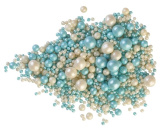 195 Драже зерн.взор.зерна риса в цв.конд.глазури Жемчуг (Бирюза, Серебро) Микс 3 раз., 1.5кг от производителя Фабрики сладкого декора tdfsd.ru
