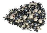 157 Драже зерн.взорв.зерна риса в цв.конд.глазури Жемчуг (Серебр.,Черн) 1.5кг от производителя Фабрики сладкого декора tdfsd.ru
