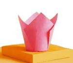 716050PRE_R Форма для выпечки Тюльпан TULIP 160*50 Red- (PINK) 50gr (2400шт) 200шт/туб от прямого поставщика Фабрики сладкого декора tdfsd.ru
