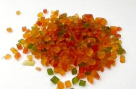 Цукаты из папайи (цветные) кубики 4х4мм, MRFFC0035, коробка 10кг от Фабрики сладкого декора tdfsd.ru
