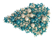 149 Драже зерн. взор.зерна риса в цв.конд.глазури Жемчуг (Тем.Бирюза,Сереб) 1.5кг от производителя Фабрики сладкого декора tdfsd.ru
