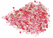 МИКС 1021 Кондит.декор. МИКС (Бел,Роз: Драже,Верм,Конфетти, Красн. Сердечки) 1,5кг  от производителя Фабрики сладкого декора tdfsd.ru
